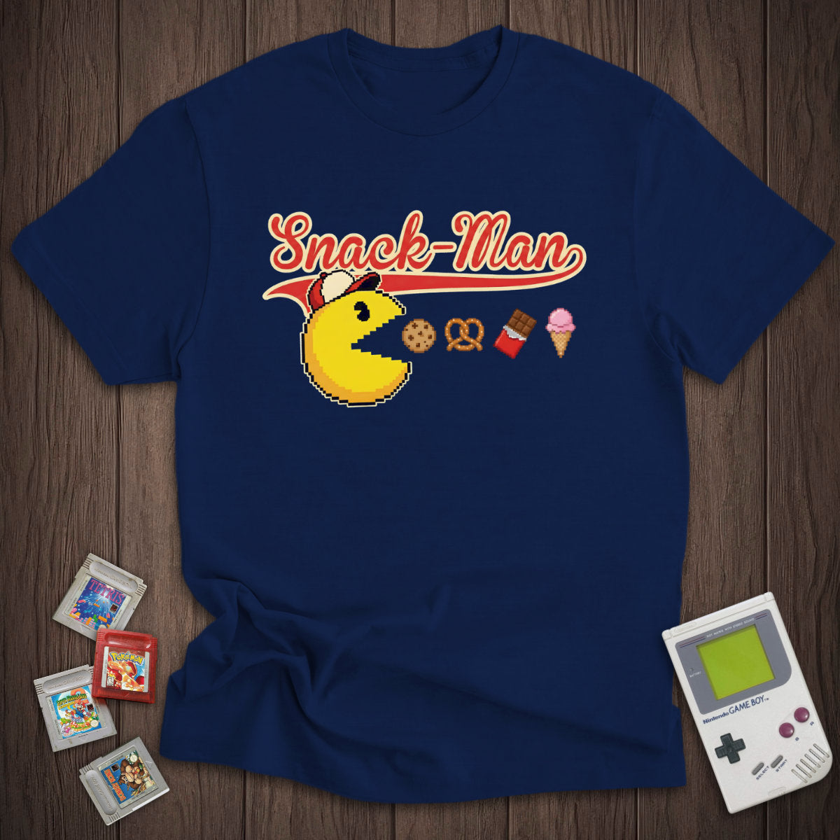 Snack-Man Retro Game Parody Tee
