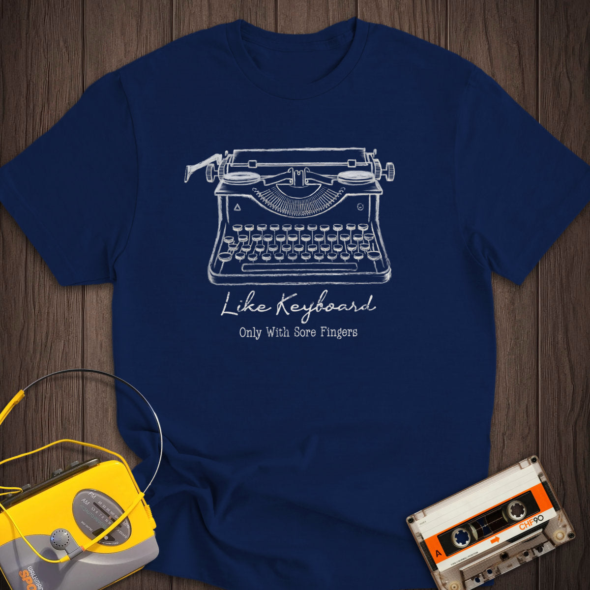 With Sore Fingers Typewriter Tee