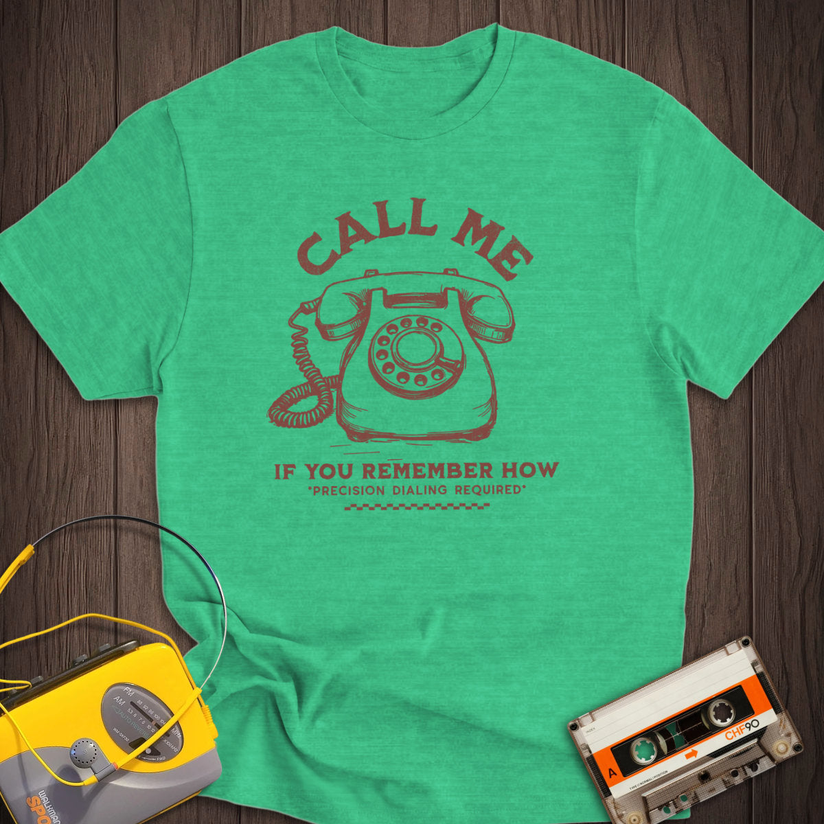 Call Me Via Rotary Phone Tee