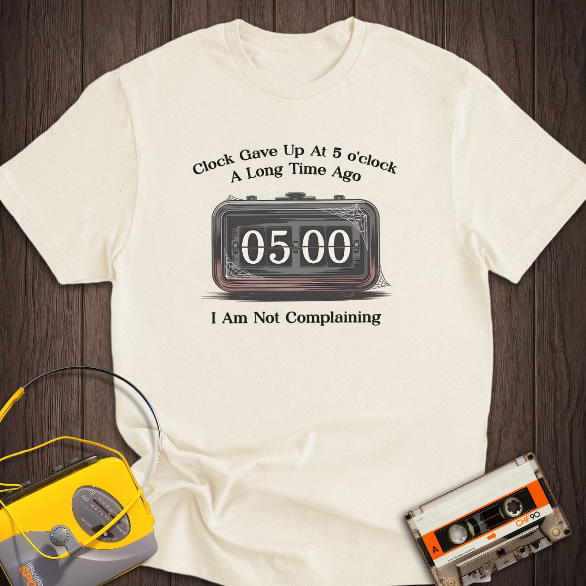 Always 5 o'clock Flip Clock Tee