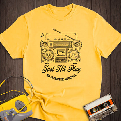 Just Hit Play Boombox Tee