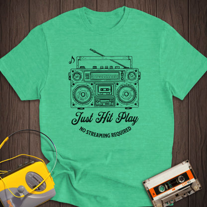 Just Hit Play Boombox Tee
