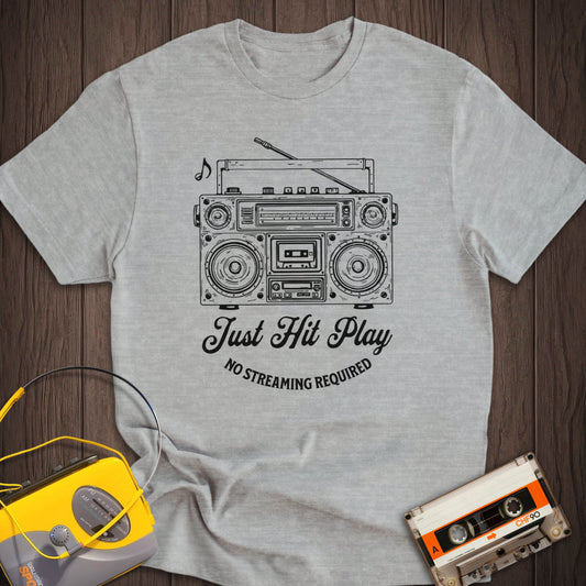Just Hit Play Boombox Tee