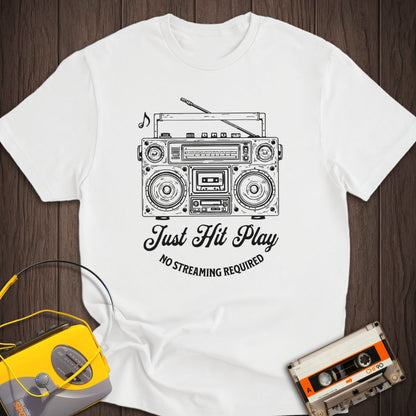 Just Hit Play Boombox Tee
