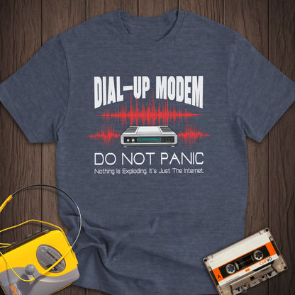 Do Not Panic Dial-up Modem Tee