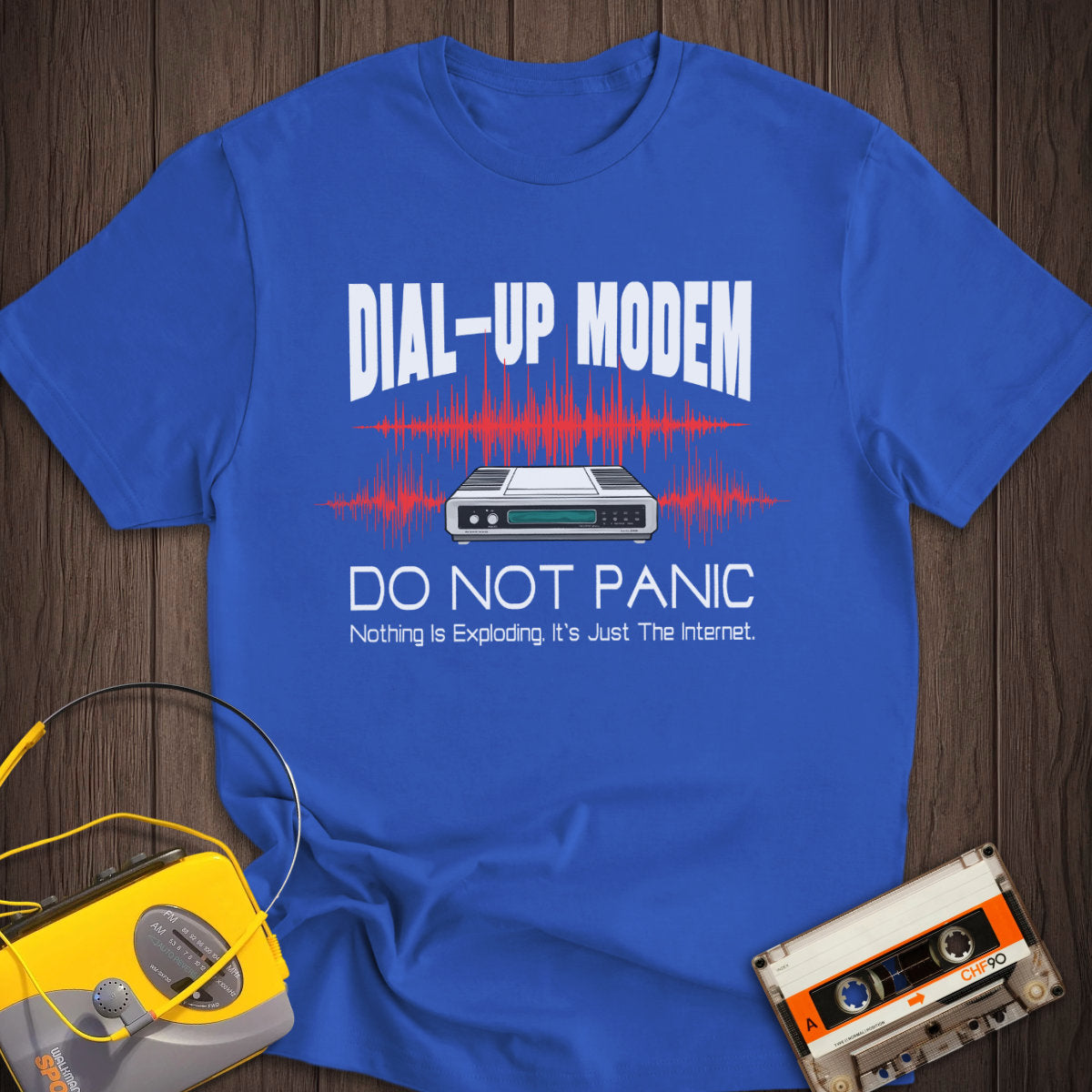 Do Not Panic Dial-up Modem Tee
