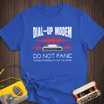 Do Not Panic Dial-up Modem Tee