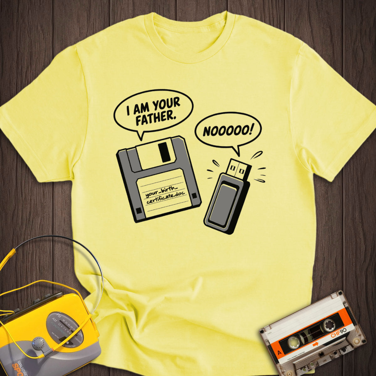 I Am Your Father Floppy - USB Tee