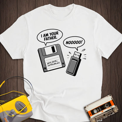I Am Your Father Floppy - USB Tee