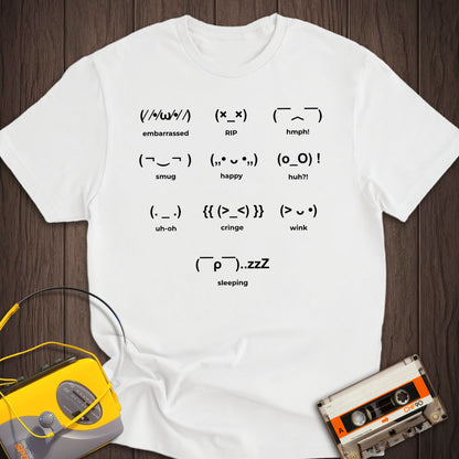 Japanese Emoticons Tee