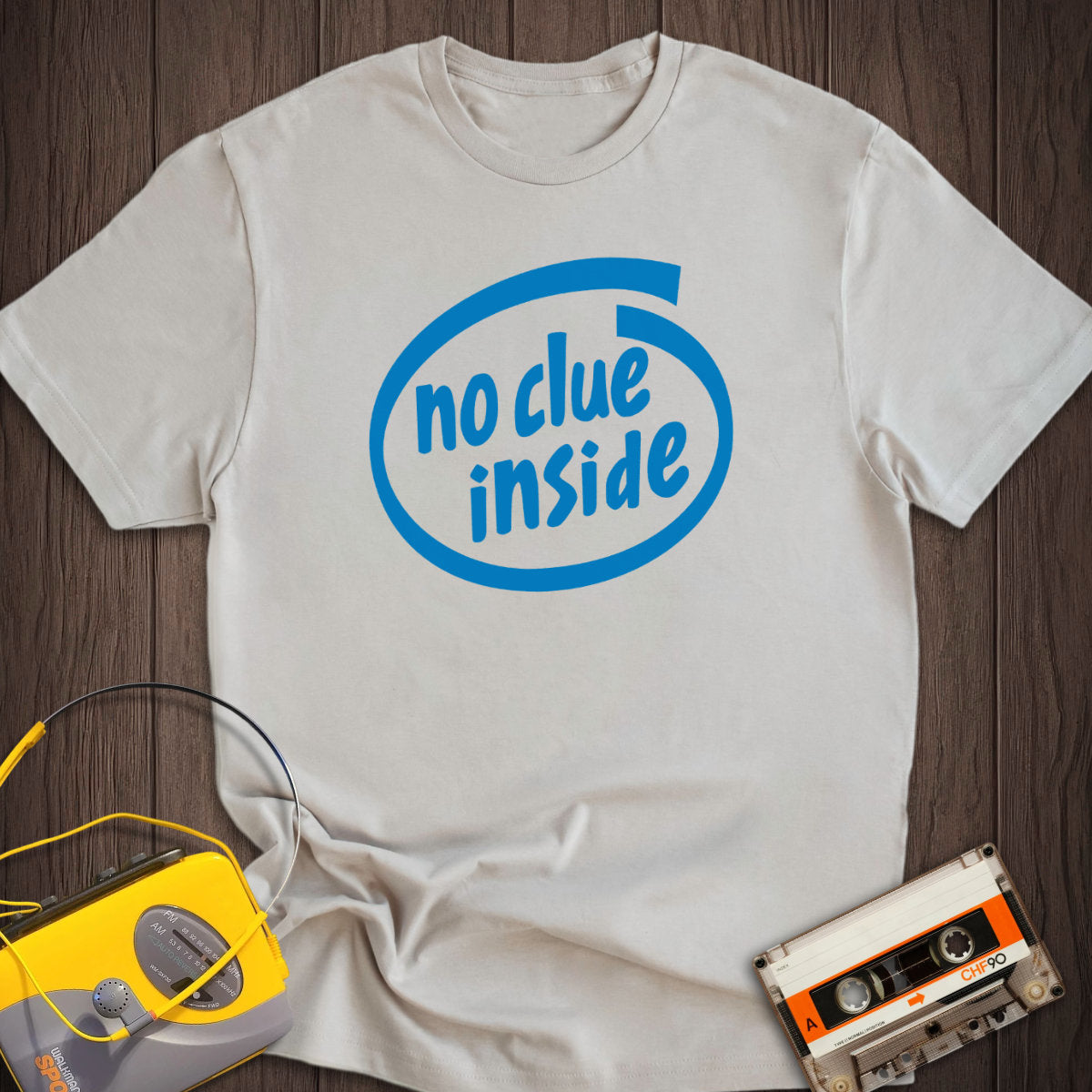 No Clue Inside Intel Parody Tee