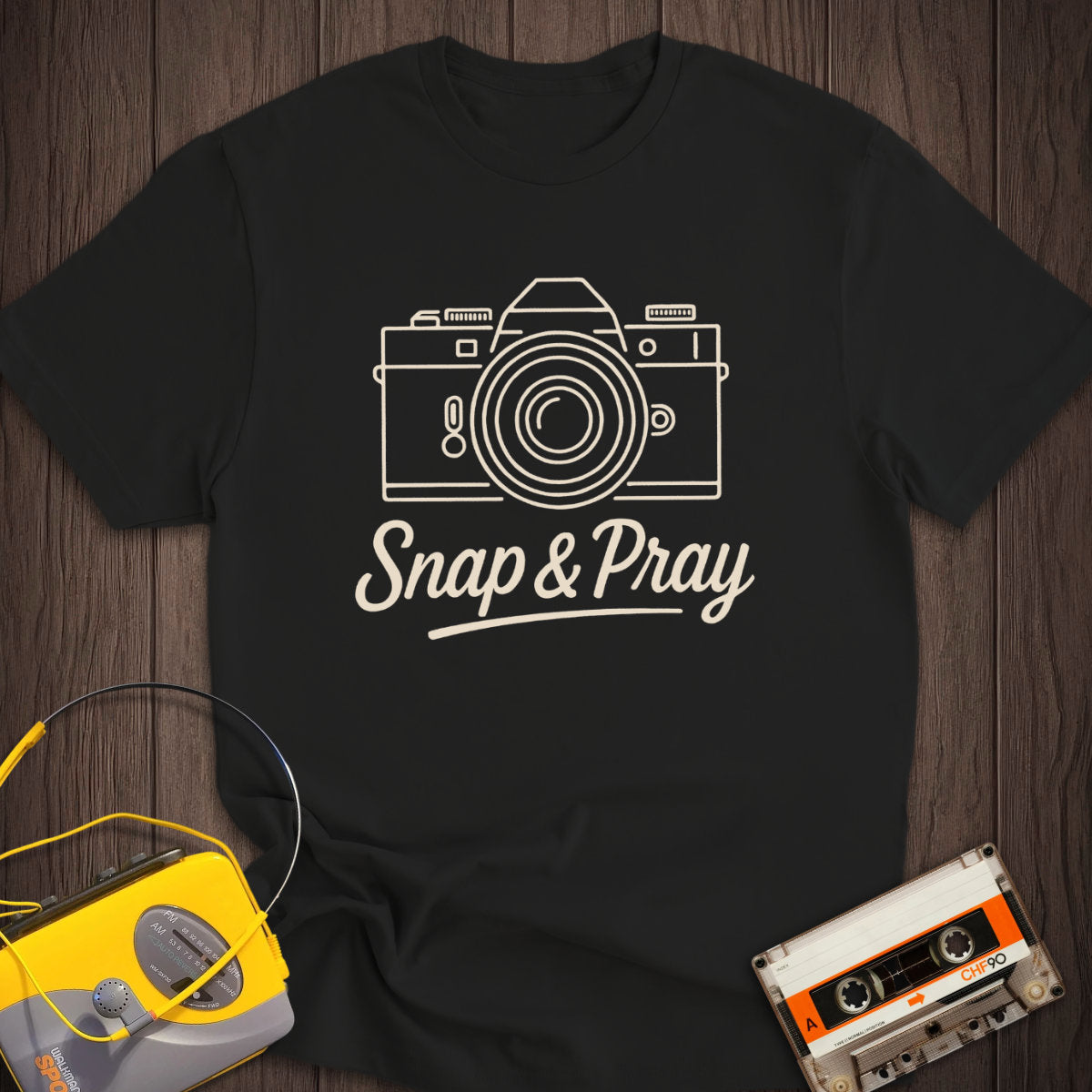 Snap & Pray Film Camera Tee