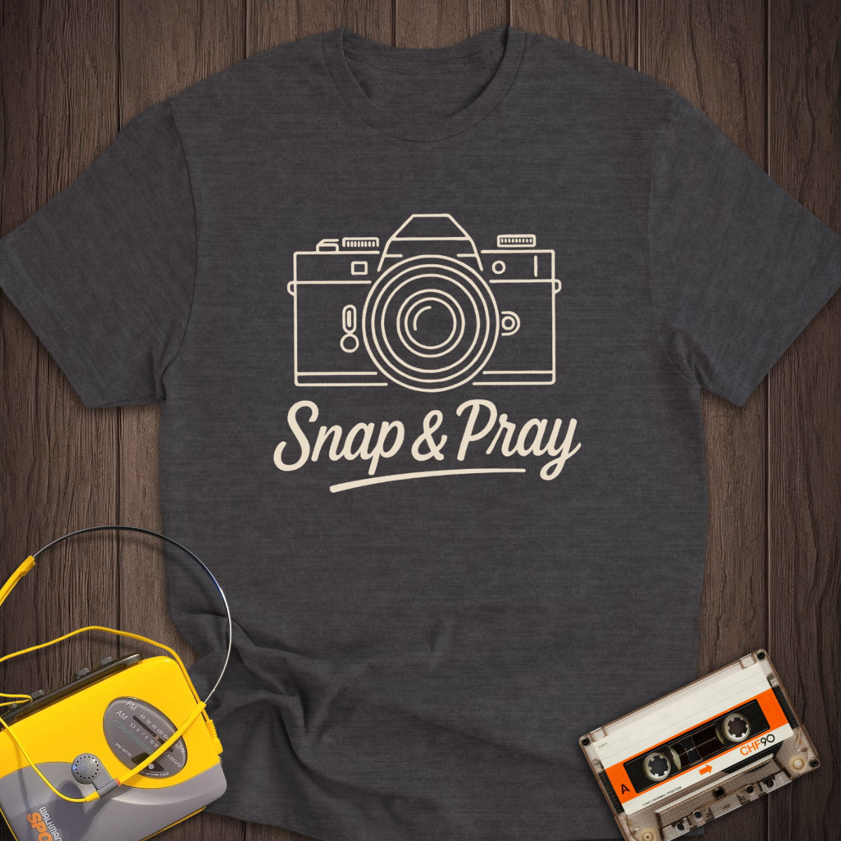 Snap & Pray Film Camera Tee