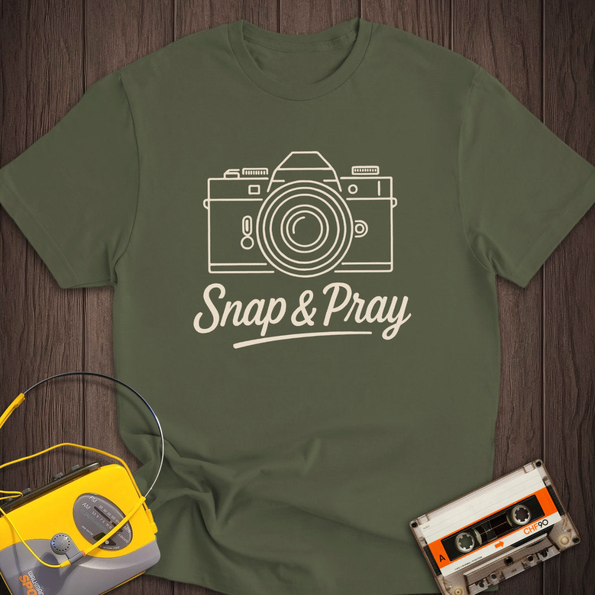 Snap & Pray Film Camera Tee
