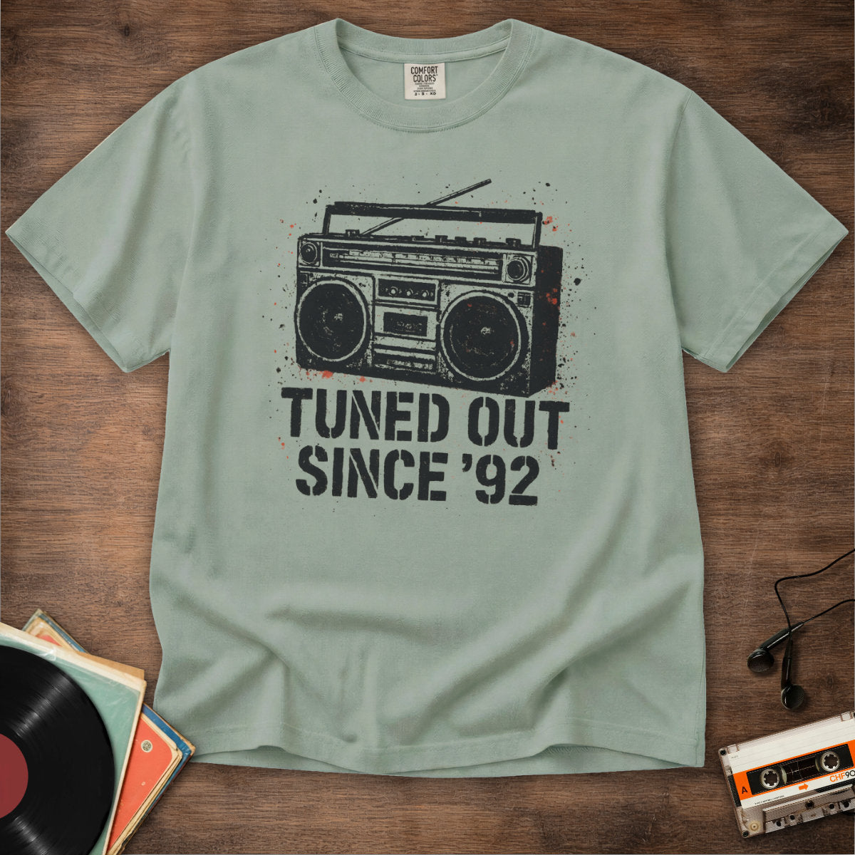 Tuned Out Since '92 Tee
