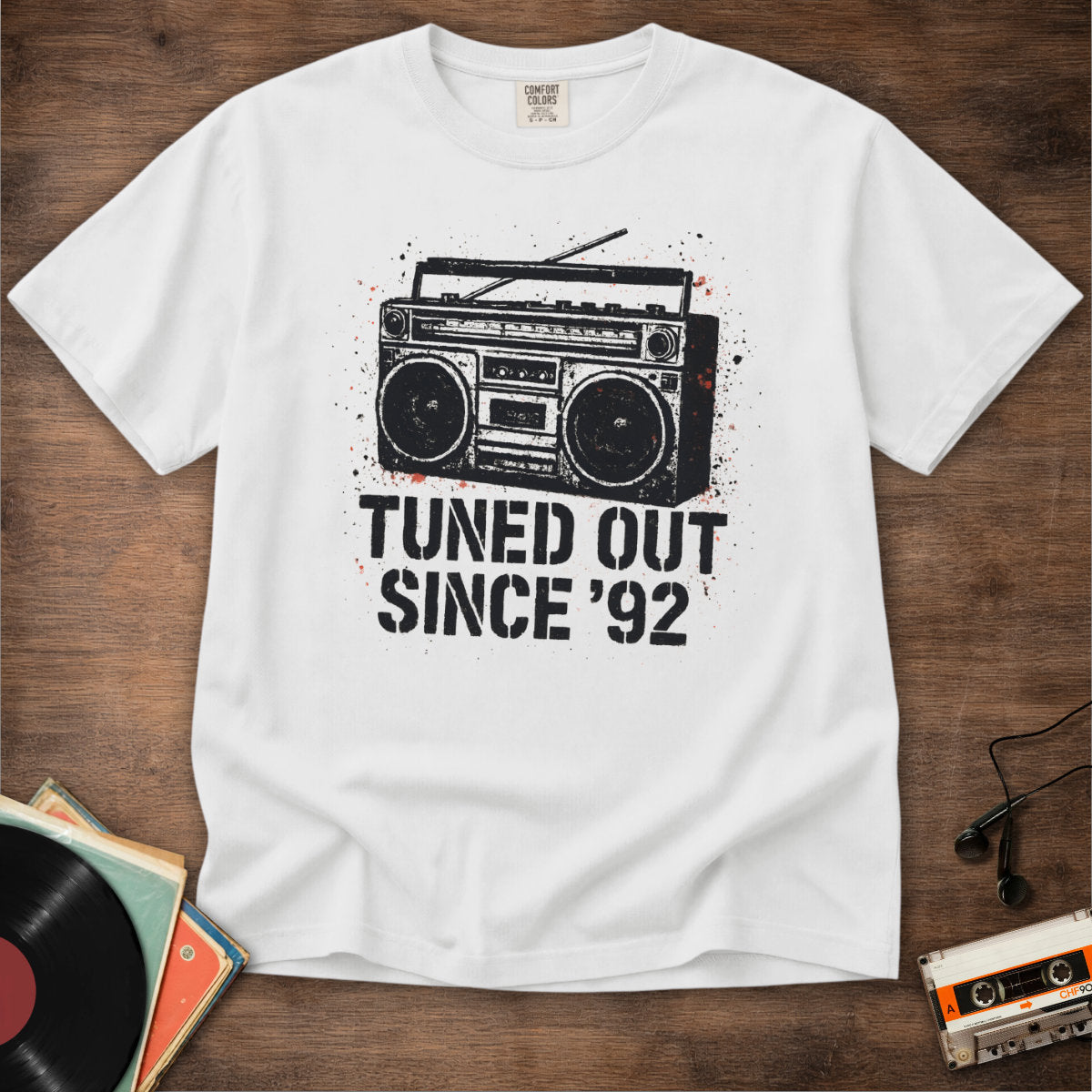 Tuned Out Since '92 Tee