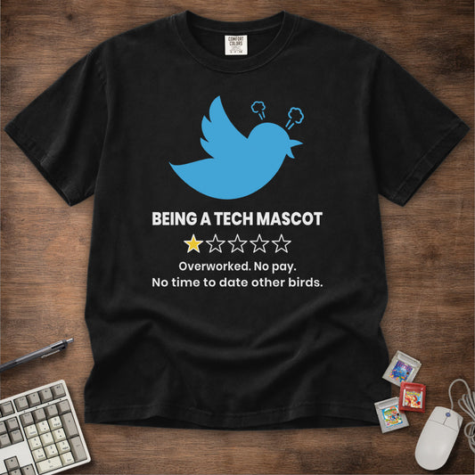 Tech Mascot One Star Logo Parody Tee