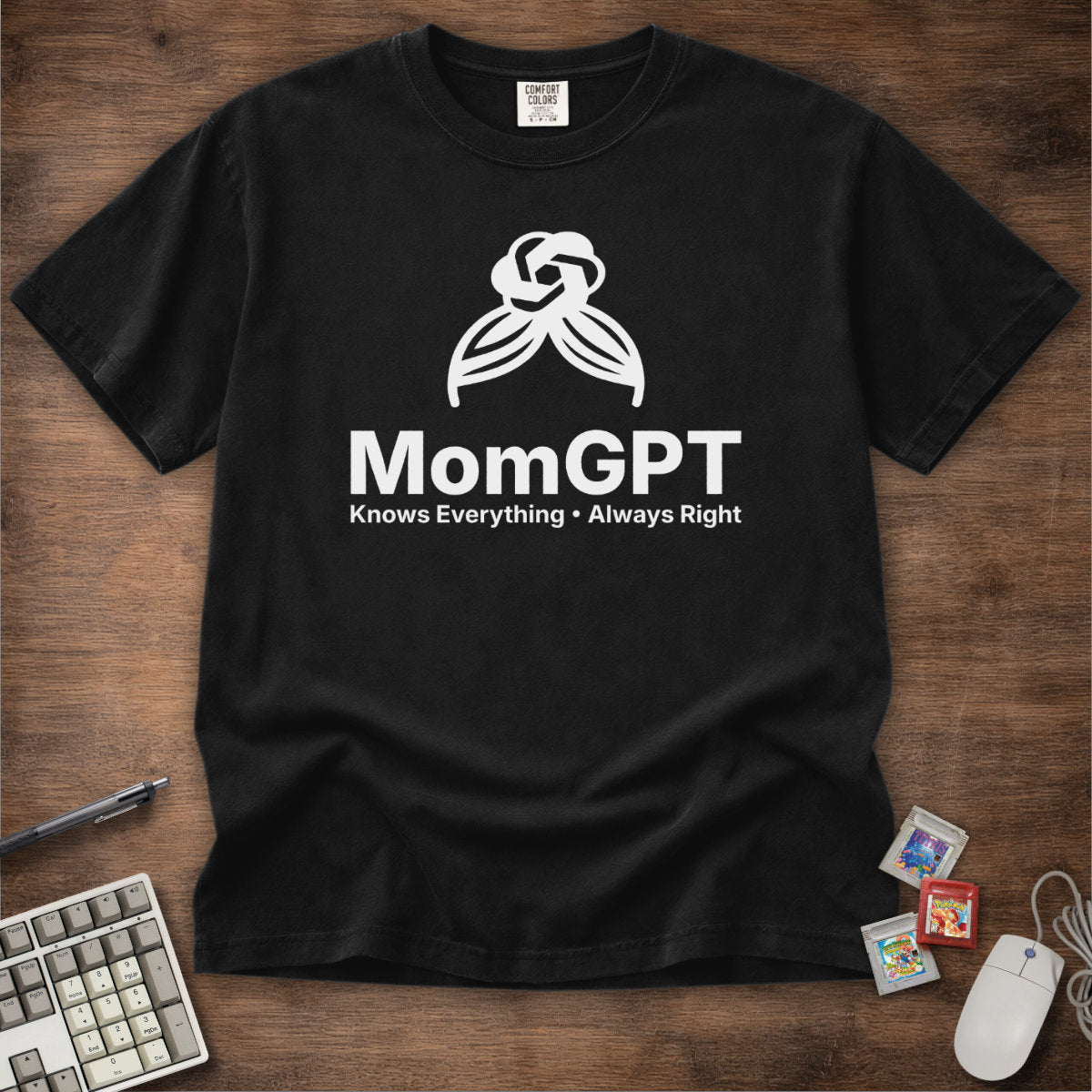MomGPT Logo Parody Tee