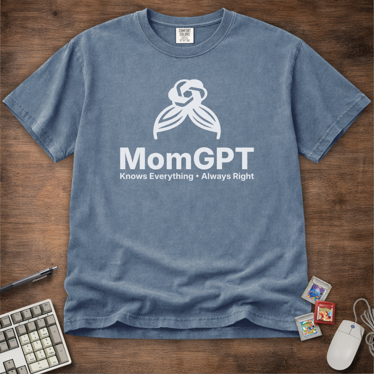 MomGPT Logo Parody Tee