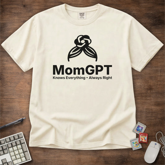MomGPT Logo Parody Tee