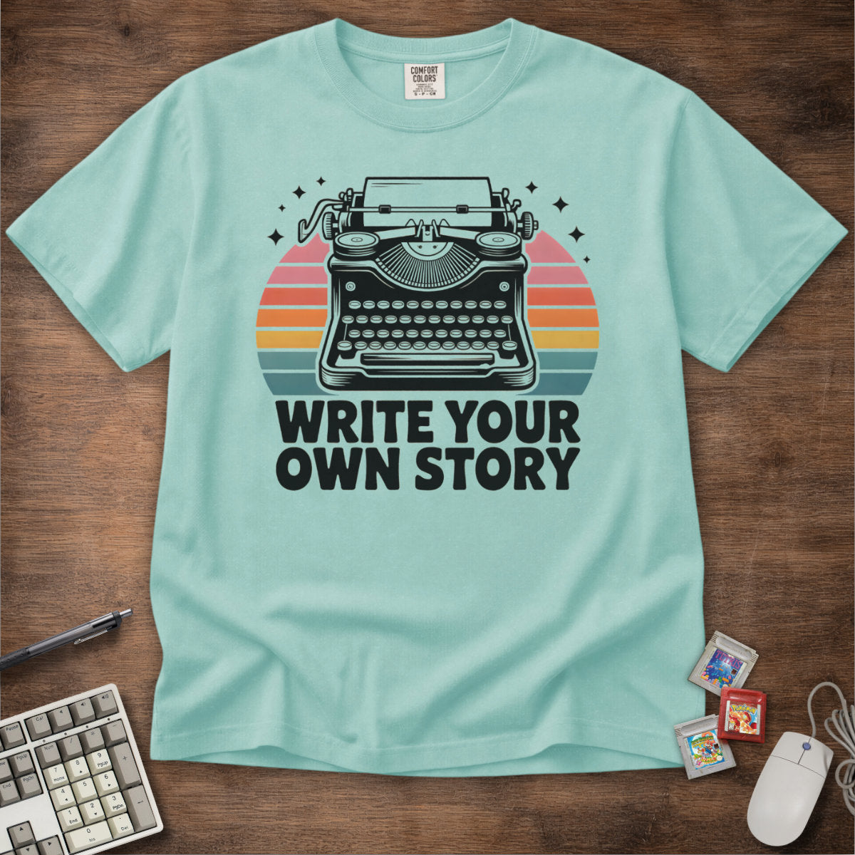 Write Your Own Story Typewriter Tee