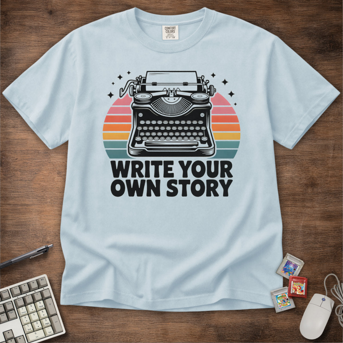 Write Your Own Story Typewriter Tee