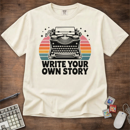 Write Your Own Story Typewriter Tee