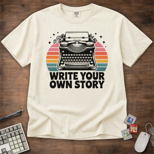 Write Your Own Story Typewriter Tee