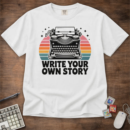 Write Your Own Story Typewriter Tee