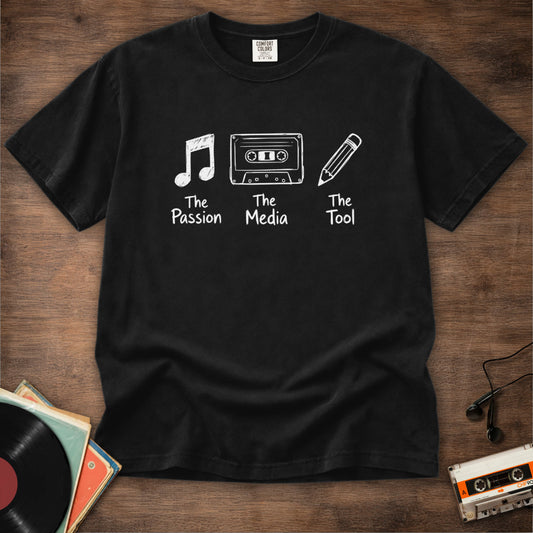 Passion Media Tool Cassette Pencil Tee