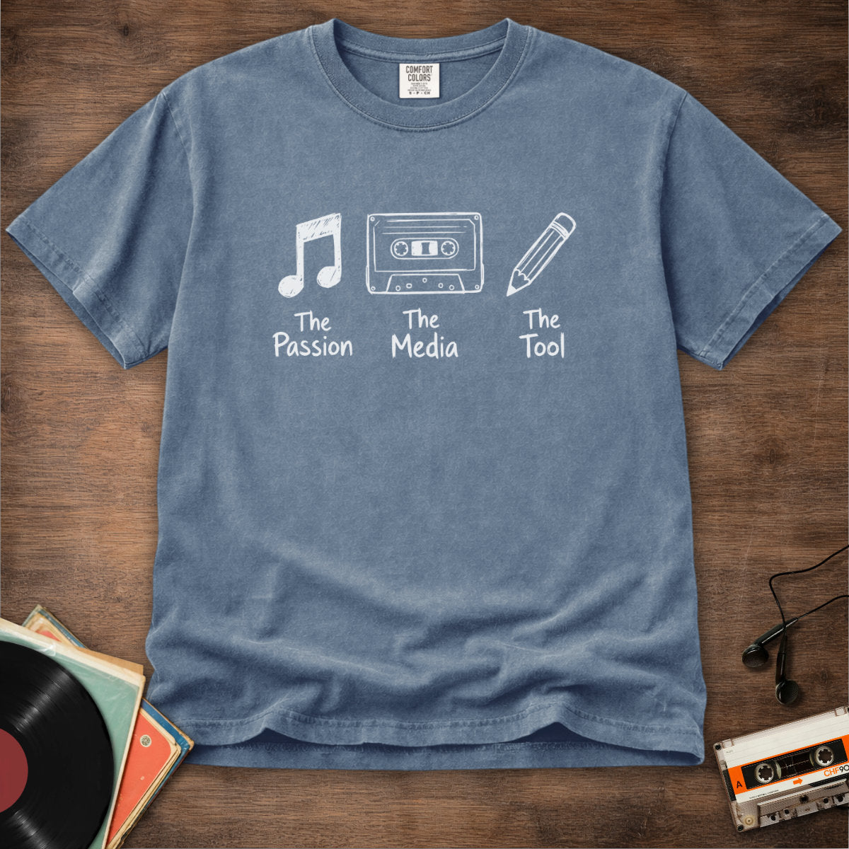 Passion Media Tool Cassette Pencil Tee