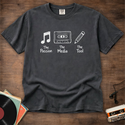 Passion Media Tool Cassette Pencil Tee