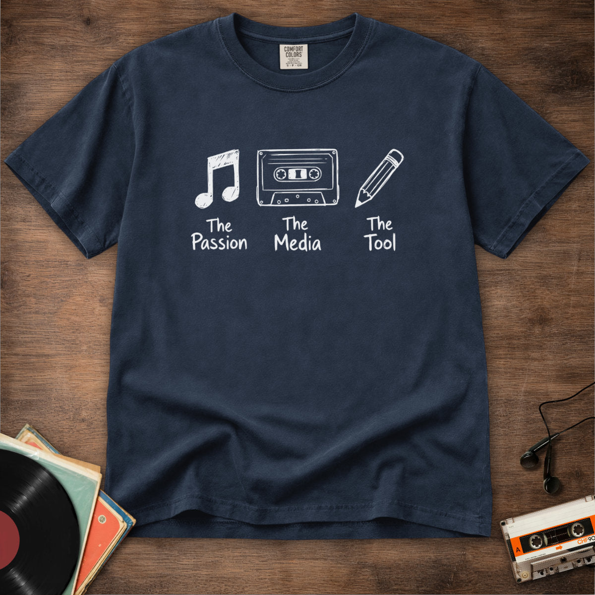 Passion Media Tool Cassette Pencil Tee