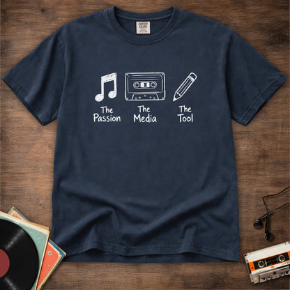 Passion Media Tool Cassette Pencil Tee