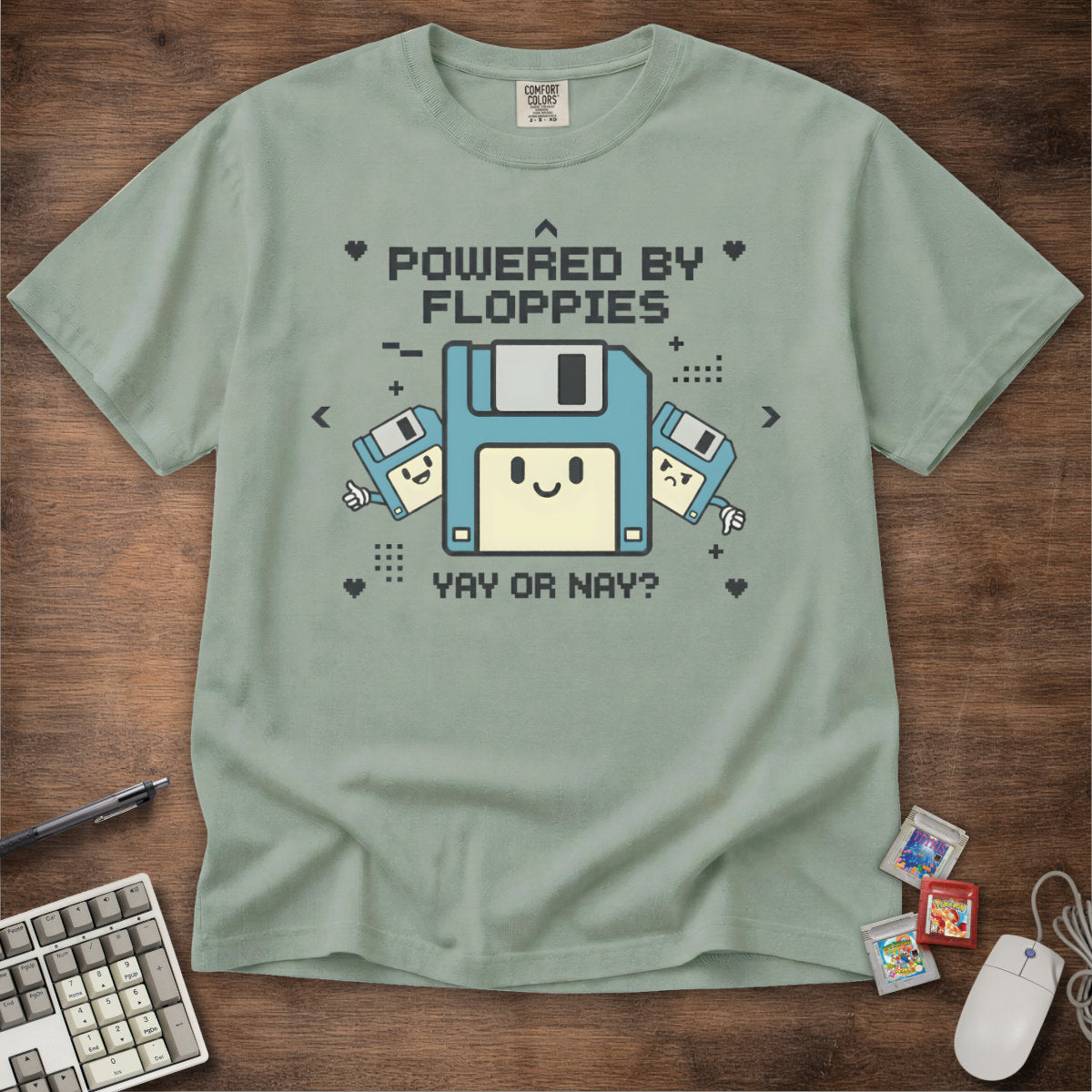 Powered By Floppies Tee