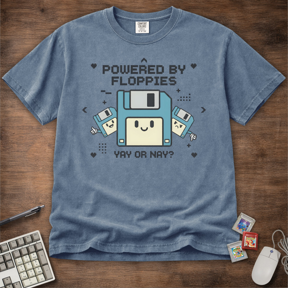 Powered By Floppies Tee