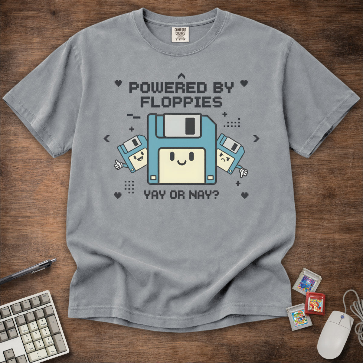 Powered By Floppies Tee
