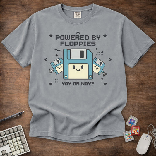 Powered By Floppies Tee