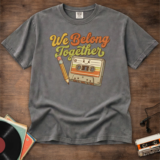 We Belong Together Cassette And Pencil Tee