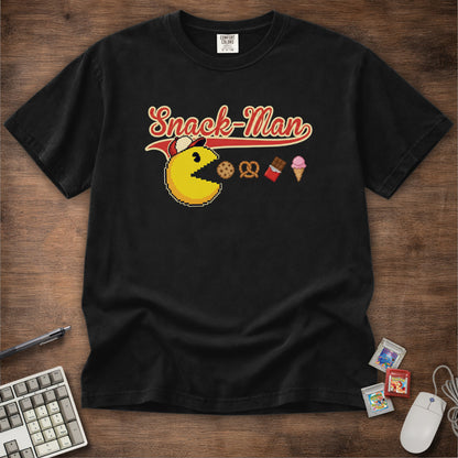 Snack-Man Retro Game Parody Tee