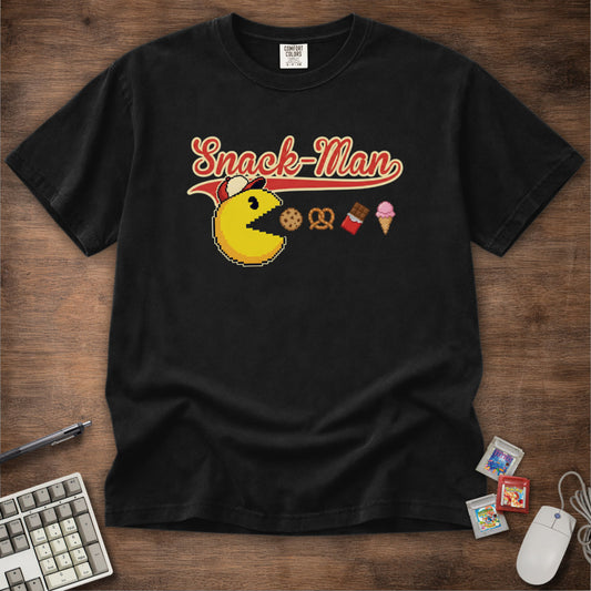 Snack-Man Retro Game Parody Tee