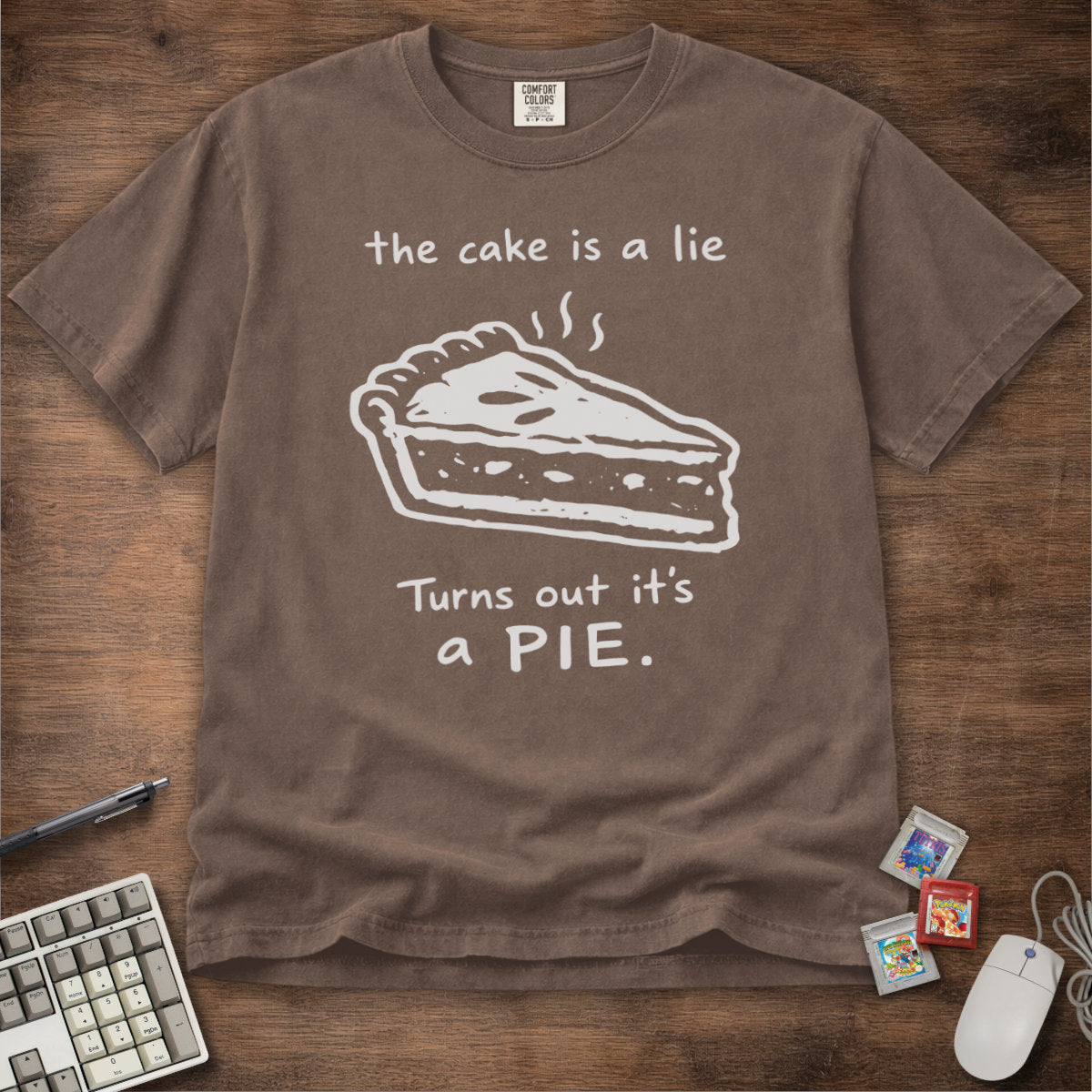 The Cake Is A Lie Parody Tee