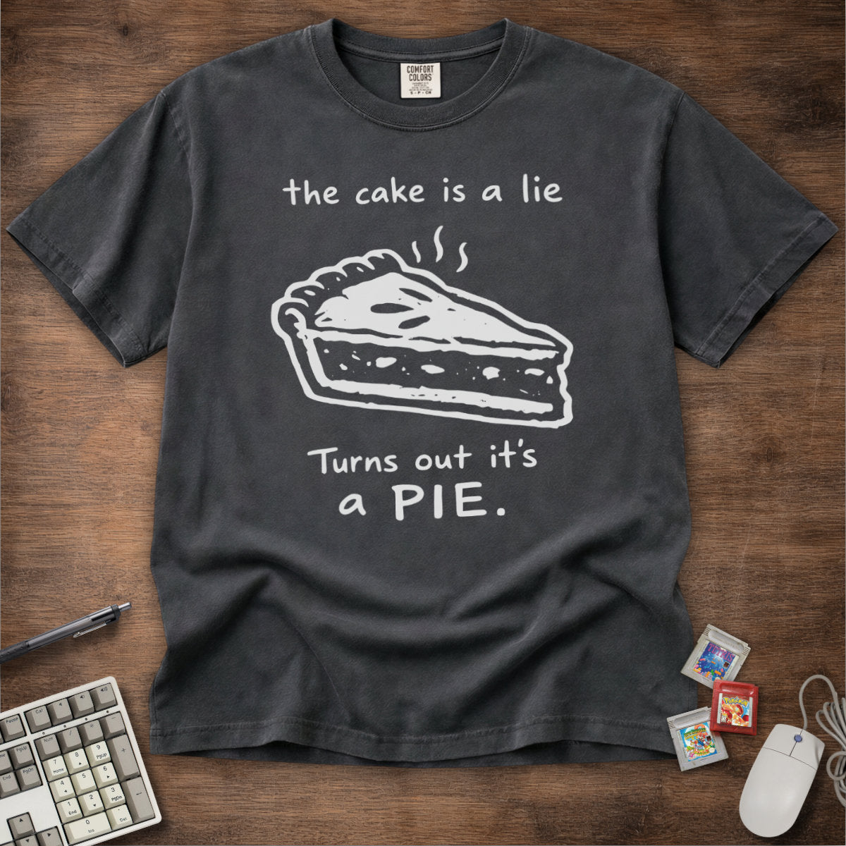 The Cake Is A Lie Parody Tee