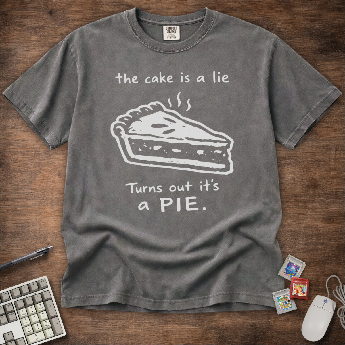 The Cake Is A Lie Parody Tee