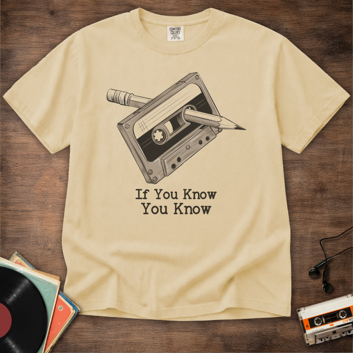 Cassette And Pencil Tee