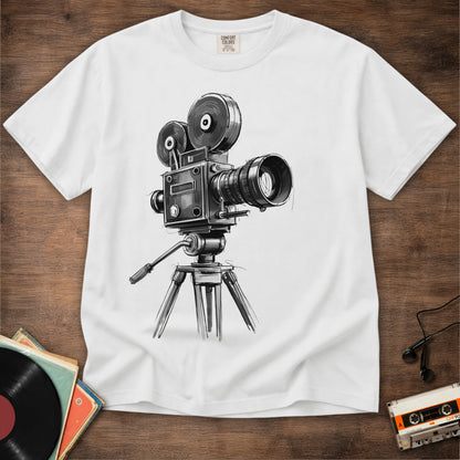 Old Movie Camera Tee