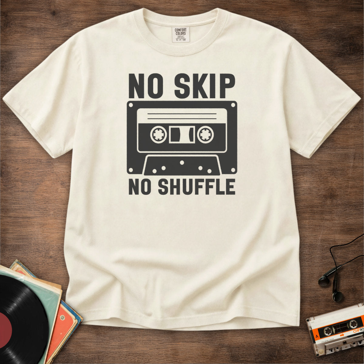 No Skip No Shuffle Tee