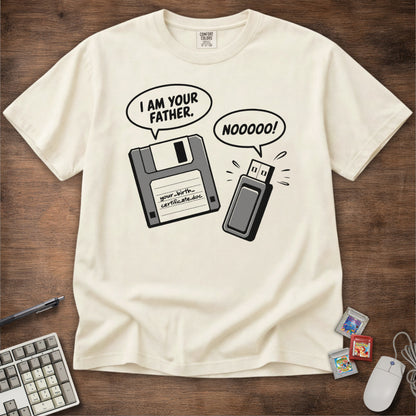 I Am Your Father Floppy - USB Tee