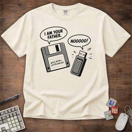 I Am Your Father Floppy - USB Tee