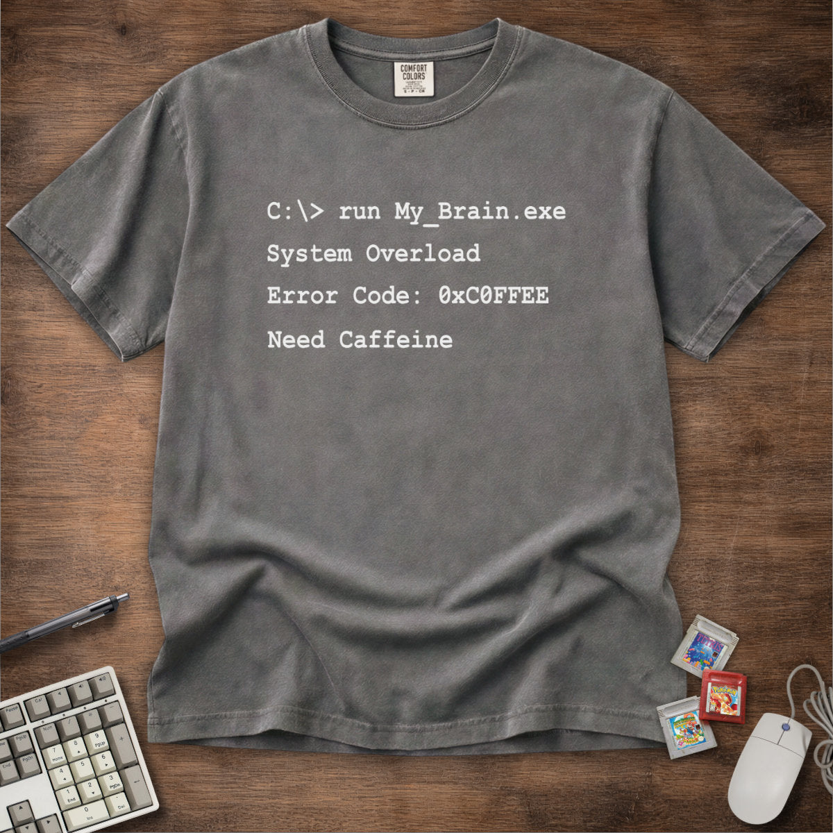My Brain Overload Command Prompt Tee